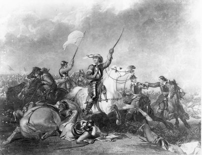 The Battle of Marston Moor, 2nd July 1644 by English School